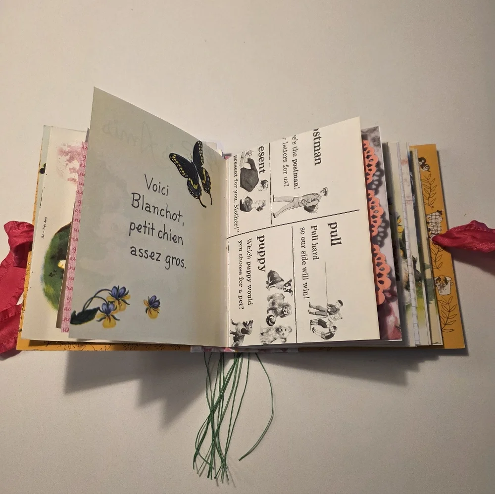 Trois Amis Little Golden Book Handmade Decorated Junk Journal